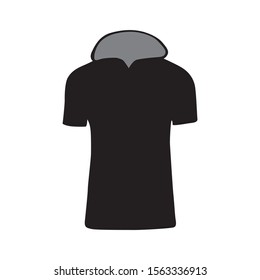 Vector silhouette of clothes, t-shirts and sweatshirts