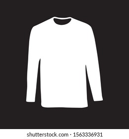 Vector silhouette of clothes, t-shirts and sweatshirts