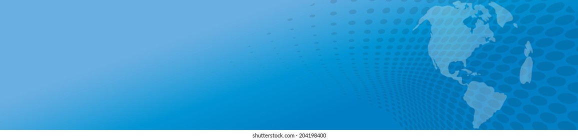 Vector silhouette of a colored background with a globe.