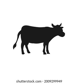 Vector silhouette of a cow, perfect for design to welcome Eid al-Adha