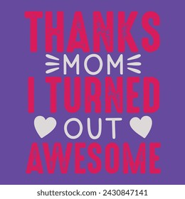 Vector Silhouette Design Asset for Mother’s Day - I Love Grandmother Logo, Mascot, Sticker, Clipart, T-Shirt