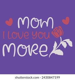 Vector Silhouette Design Asset for Mother’s Day - I Love Grandmother Logo, Mascot, Sticker, Clipart, T-Shirt