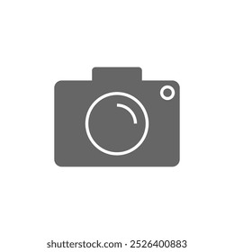 Vector silhouette of a digital camera that can be taken anywhere