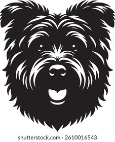 Vector silhouette of a dog, Dog illustration, Dog art, Dog drawing, Pet Animal Silhouette.