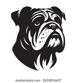 Vector silhouette of a dog, Dog illustration, Dog art, Dog drawing, Pet Animal Silhouette.