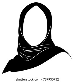 logo hijab images stock photos vectors shutterstock https www shutterstock com image vector vector silhouette drawing muslim woman hijab 787930732