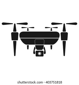 vector silhouette drones