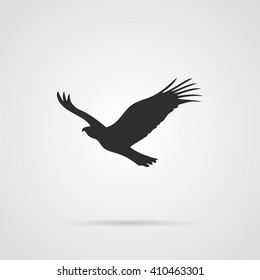 Vector Silhouette of Eagle. Element for, World Environment Day, and other animal and ecology holidays projects.