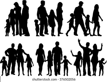 Download Family Silhouette Images, Stock Photos & Vectors ...