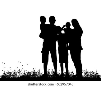 Download Family Silhouette Images, Stock Photos & Vectors ...