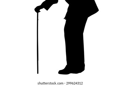 Vector silhouette of female feet on a white background.