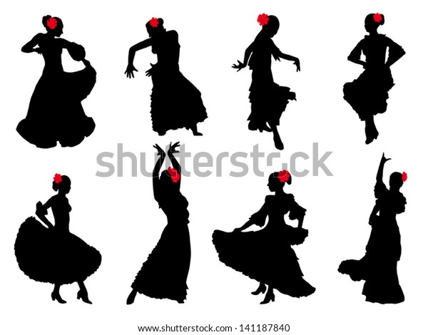 Image Vectorielle Danseuse De Flamenco Image Vectorielle De Stock Libre De Droits
