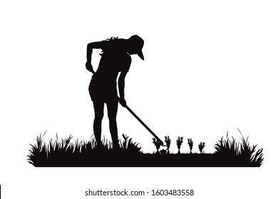 Garden Silhouette Images, Stock Photos & Vectors | Shutterstock