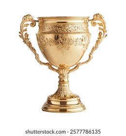 a vector silhouette golden trophy