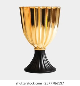 a vector silhouette golden trophy