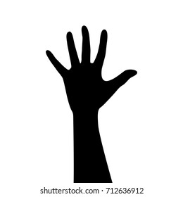 4,175 Man stop hand silhouette Images, Stock Photos & Vectors ...