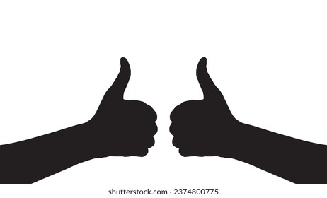 Vector silhouette of a hand on a white background, hand palm, hand silhouette, black flat hand vector illustration