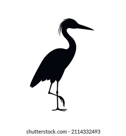 356 Crane bird standing on one leg Images, Stock Photos & Vectors ...