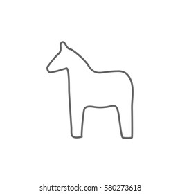 Vector silhouette of a horse icon