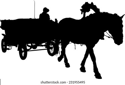 Horse drawn wagon Images, Stock Photos & Vectors | Shutterstock