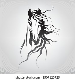 Horse tattoo clip  Royalty Free Stock SVG Vector and Clip Art