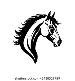Vector silhouette of a Horse's head