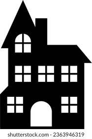 vector silhouette of a house
