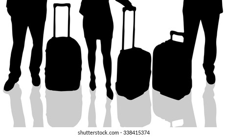 Vector silhouette of a human foot on a white background.