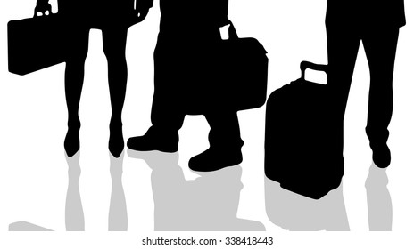 Vector silhouette of a human foot on a white background.