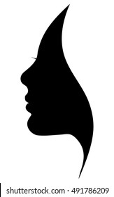 vector silhouette human logo on white background