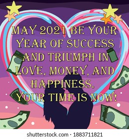 Vector silhouette illustration of a couple praying for good in the new year