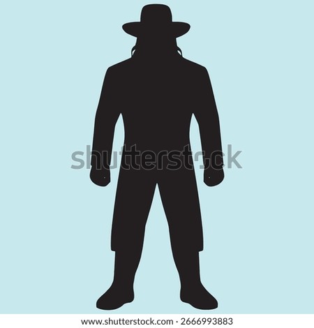 Vector silhouette illustration design of a wwe riesling player