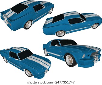 Vector silhouette illustration sketch, detailed design of a cool, flat Turno NOS racing sports car belonging to crazy rich and young entrepreneurs