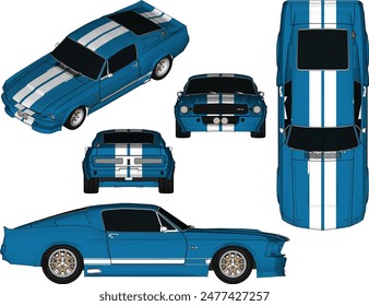 Vector silhouette illustration sketch, detailed design of a cool, flat Turno NOS racing sports car belonging to crazy rich and young entrepreneurs