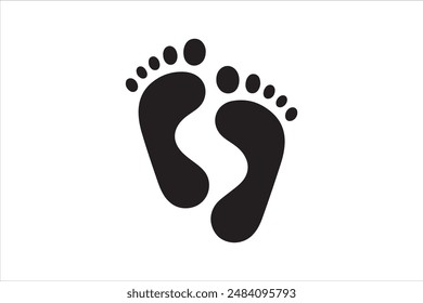 Vektorgrafik Silhouette Bild eines Footprint
