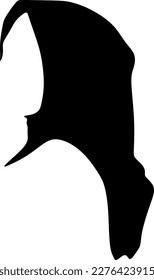 Vector Silhouette Image of Muslim Woman with Hijab, Arab Woman. For Logo Template Icon Hijab Store Muslim Store etc. graphic illustration