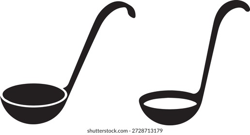 Vektor Silhouette von Küchenutensilien in schwarz. Sammlung von Küchenutensilien und -geräten einzeln auf weißem Hintergrund. Perfekt für Koch-, Küchen-, Haus- und Food-Design-Projekte.