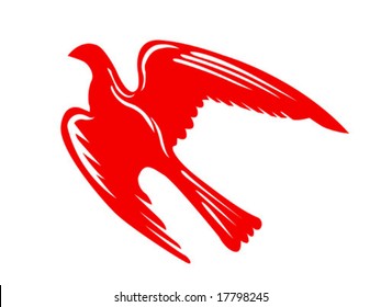 vector silhouette of the kite