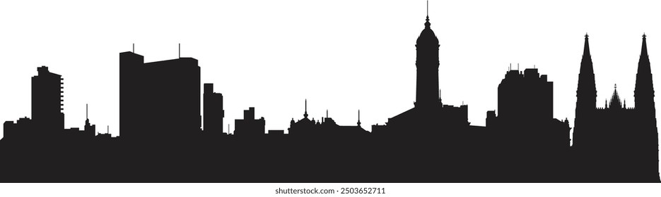 Vector silhouette of La Plata prepared and cleaned