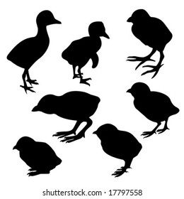 silueta vectorial enclavada en fondo blanco