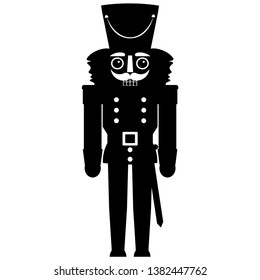 vector Silhouette of a nutcracker