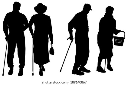 131,614 Silhouette old people Images, Stock Photos & Vectors | Shutterstock