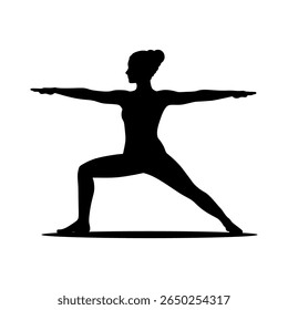 vector silhouette of people doing yoga in some yoga poses