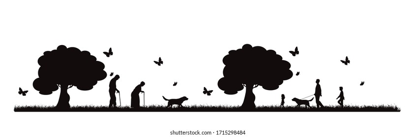 Walking Dog Silhouette Images, Stock Photos & Vectors | Shutterstock