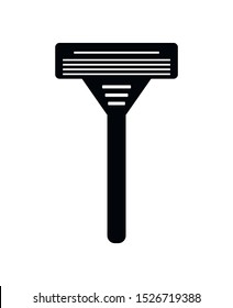 A vector silhouette of a razor.
