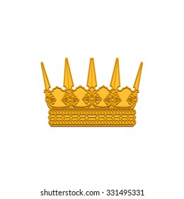 Vector silhouette royal crown icon from crown collection