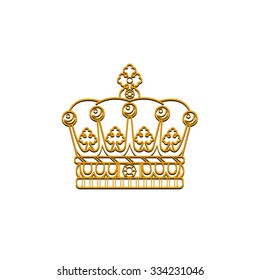 Vector silhouette royal crown icon from crown collection
