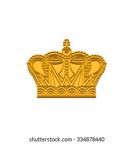 Vector silhouette royal crown icon from crown collection