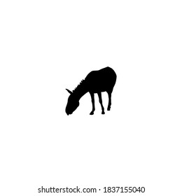 Vektorsilhouette eines Laufpferdes