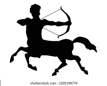 Similar Images, Stock Photos & Vectors of Sagittarius silhouette ...